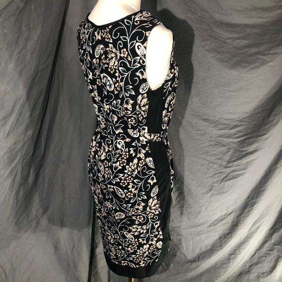 Ann Taylor Black and Cream Floral Dress - Picture 7 of 15